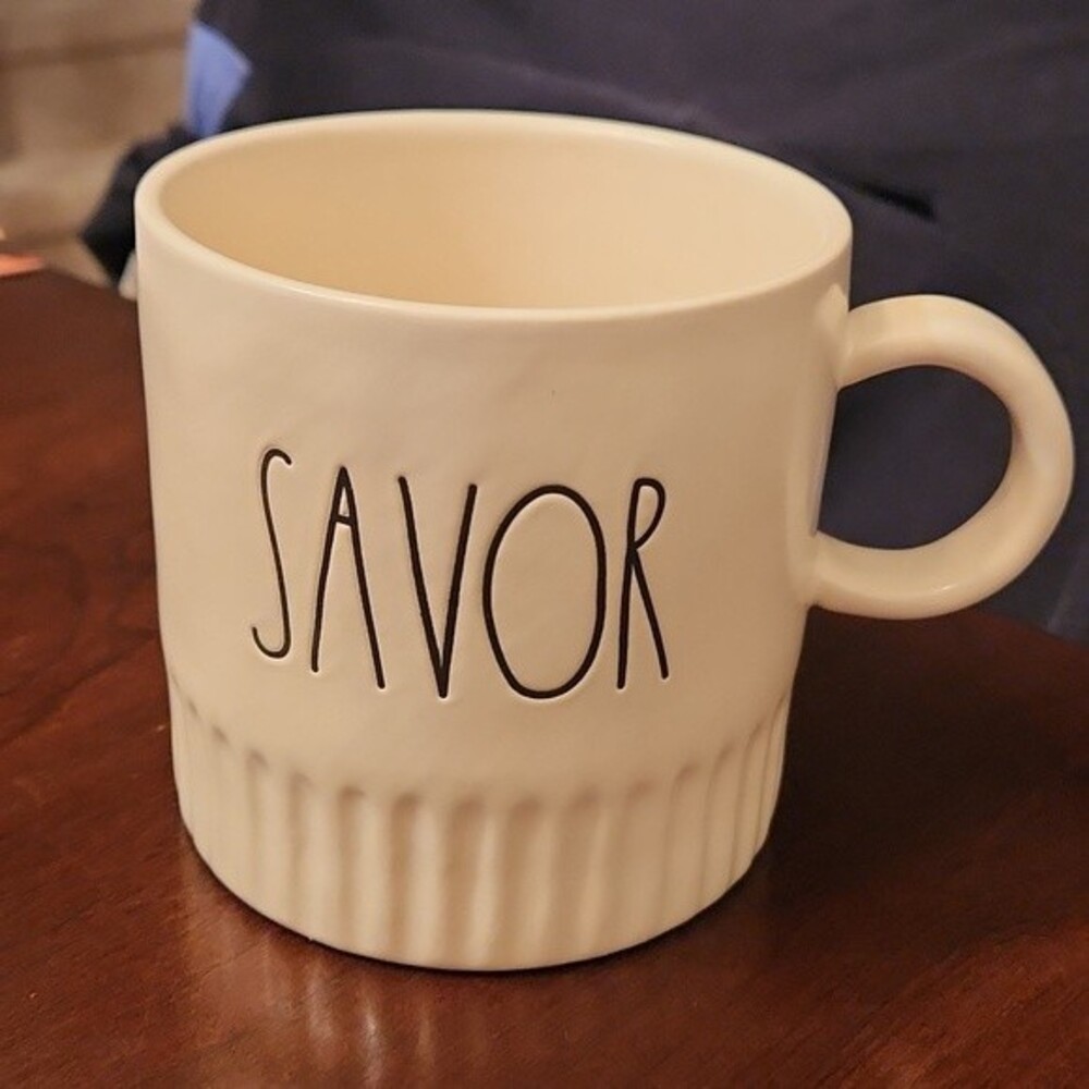 Rae Dunn "Savor" Soup Mug
